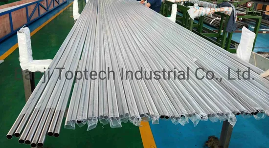 ASTM B338 티타늄 튜브, 열교환기용 이음매 없는 파이프, 고품질, 최고의 가격